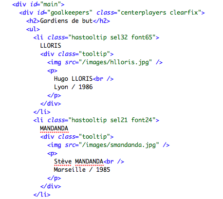 HTML code